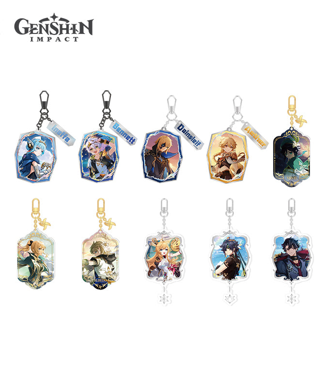 Genshin Impact Theme Character Acrylic Charms