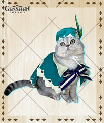 Genshin Impact Venti Cosplay Outfit for Cat