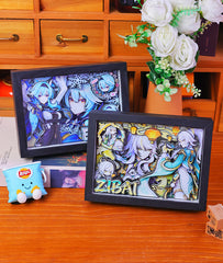 Genshin Impact 3D Shadow Box Art Painting