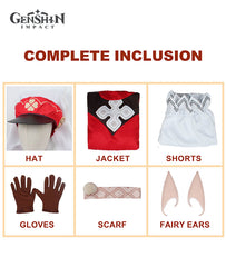 Genshin Impact Klee Cosplay Costume Outfit Full Set