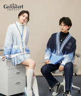 Ganyu Theme Clothing Impression Series Knitted Cardigan