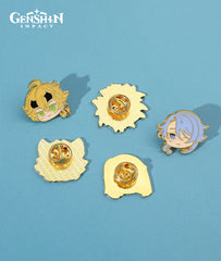 Genshin Yelan Arataki Itto Chibi Metal Enamel Pin Badge
