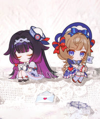 Genshin Impact Columbina & Sandrone Ocean Journal Chibi Stand