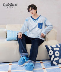 Genshin Neuvillette Fuzzy Pajama Set