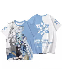 Genshin Eula Pattern T-Shirt