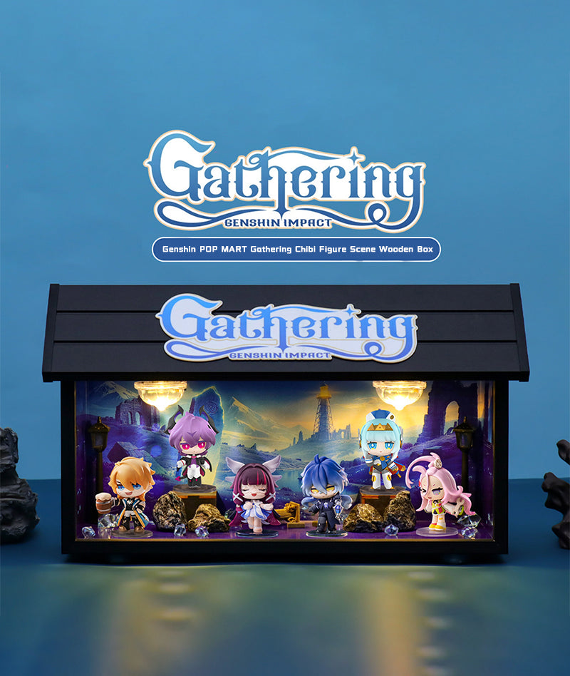 Genshin Pop Mart Gathering Chibi Figure Display Box