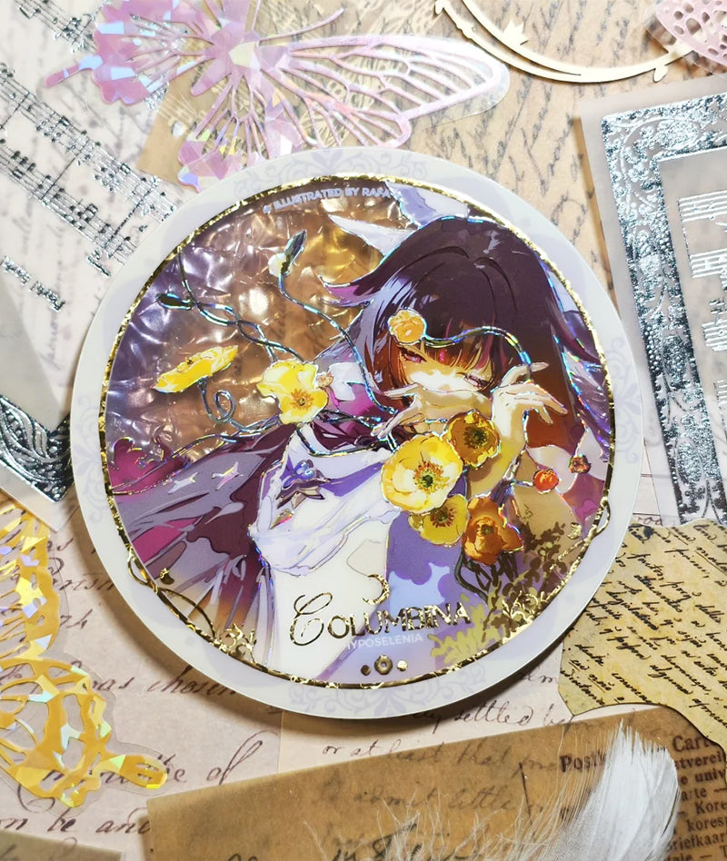 Columbina Flowers Acrylic Coaster