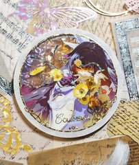 Columbina Flowers Acrylic Coaster