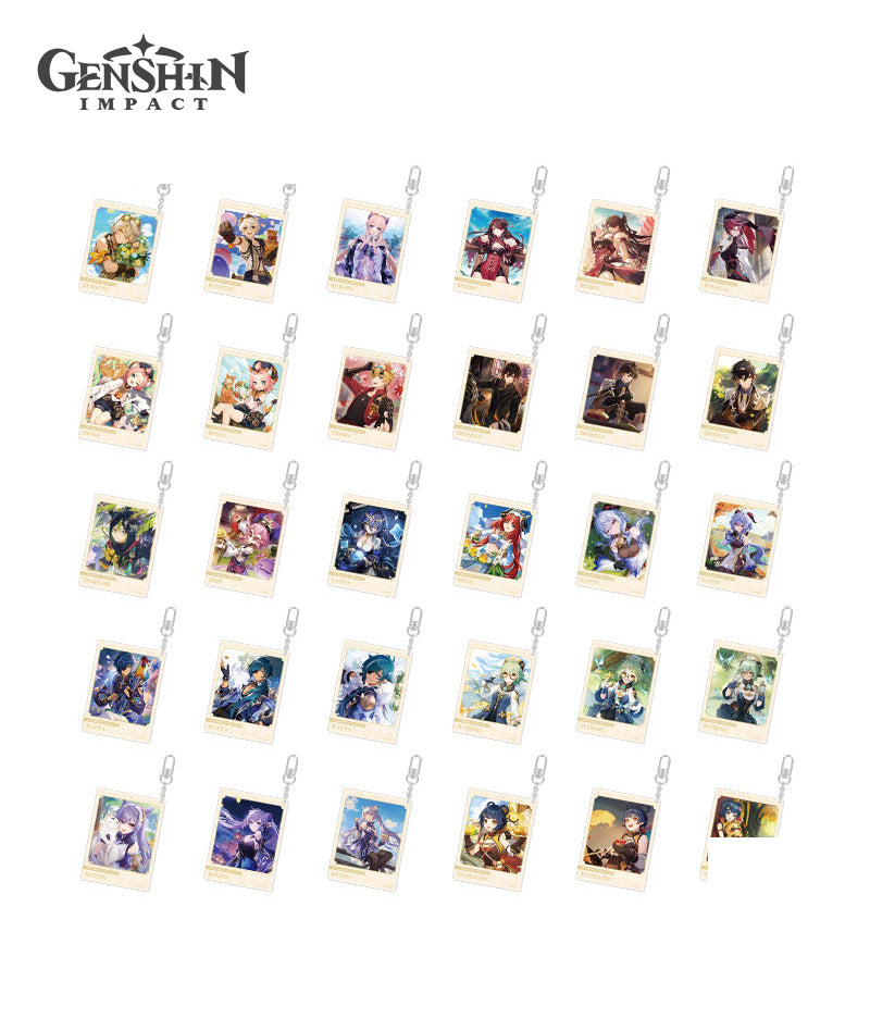 Genshin Impact Character Birthday Acrylic Charm