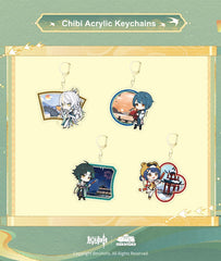 Genshin Impact × MikaMika Pop-Up Chibi Acrylic Keychains