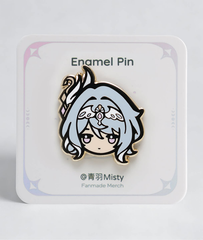 Genshin Impact Snezhnaya Characters Enamel Pins - Vodyanitsa & Mitya