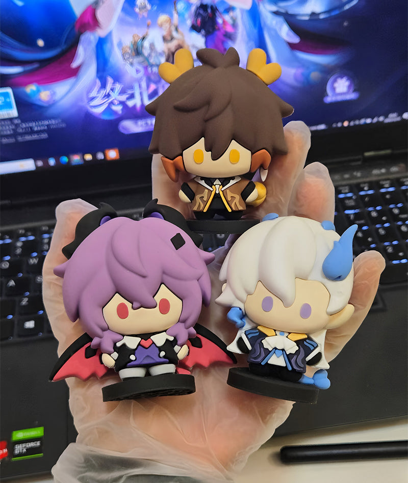Genshin Impact Dragon Character Figurine | Zhongli, Neuvillette & Durin