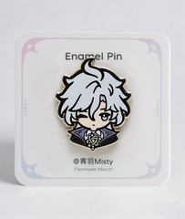 Genshin Impact Snezhnaya Characters Enamel Pins - Vodyanitsa & Mitya