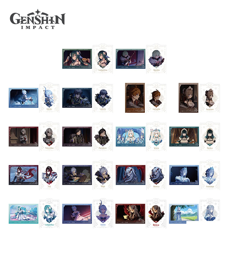 Genshin Impact Sudden Snow Series Collectible Card Set Blind Box