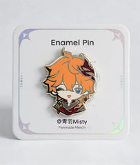 Tartaglia Enamel Pin