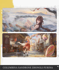 Hu Tao and Yoimiya Mouse Pad