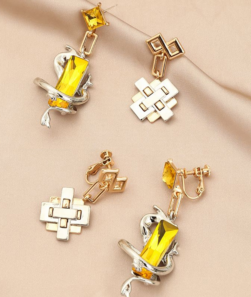 Zhongli Earrings & Ring