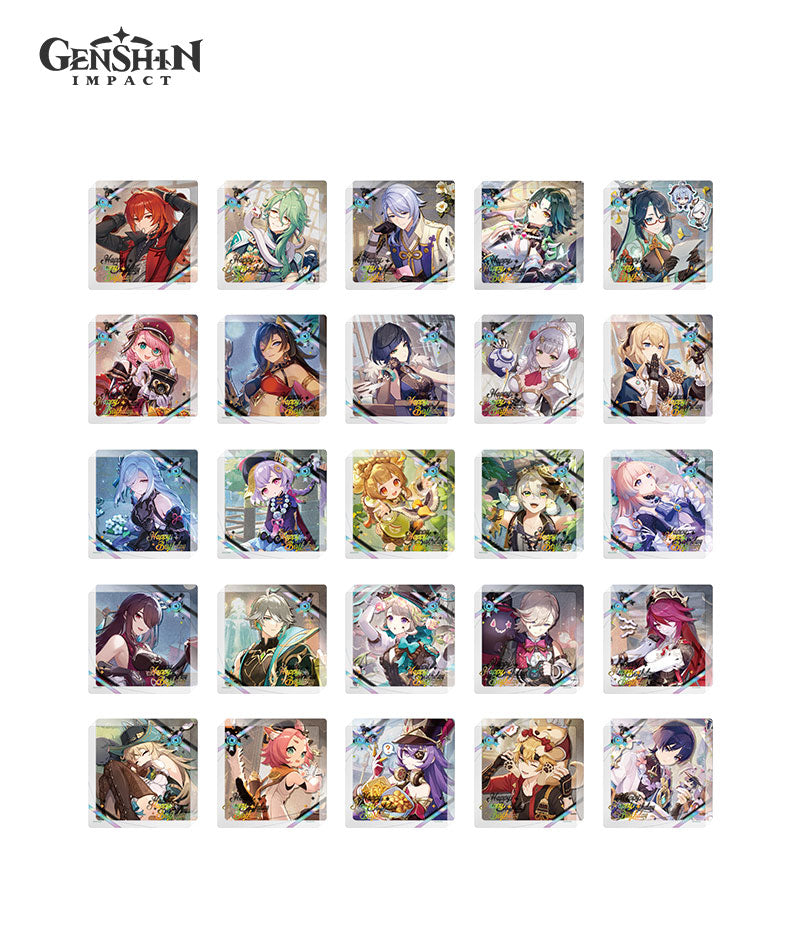 Genshin Character Birthday Acrylic Coaster