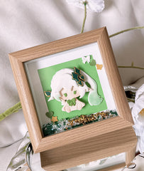 Nahida Chibi Clay Figurine Display Frame