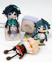 Venti, Xiao, and Kazuha Chibi Plush Dolls