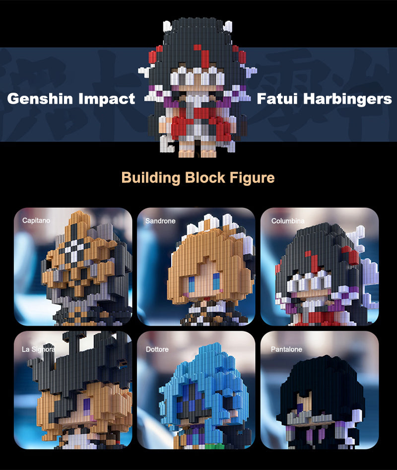Genshin Impact Fatui Harbingers Building Block Figure