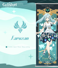 Genshin Sumeru Character Hanging Wall Scroll Poster Home Decor Nahida Wanderer Nilou