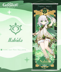 Genshin Sumeru Character Hanging Wall Scroll Poster Home Decor Nahida Wanderer Nilou
