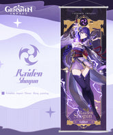Genshin Inazuma Character Hanging Wall Scroll Poster Home Decor Yae Miko Raiden Shogun