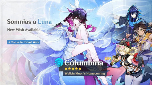 Genshin Impact Version Luna VIII Columbina & Raiden Shogun Wish Banner