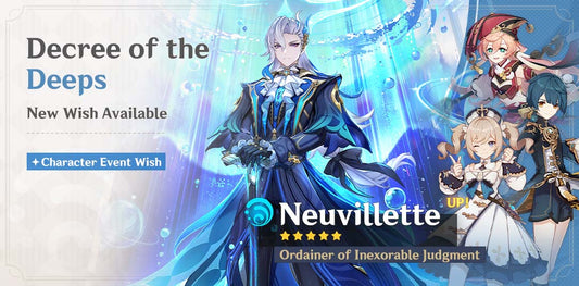 Genshin Version 4.5 Wish Banner - Neuvillette & Kazuha