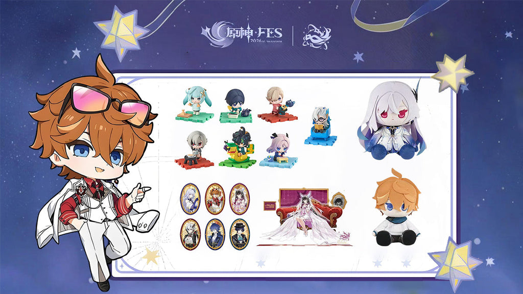 Genshin Fes 2026: Blind Box Figures, Tartaglia Plush First Look