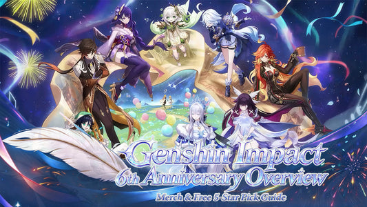 Genshin Impact 6th Anniversary Overview | Merch & Free 5-Star Pick Guide