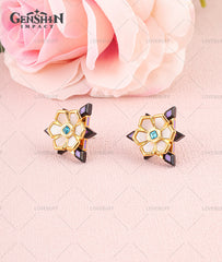 Genshin Impact Wanderer Artifact The First Days of the City of Kings Ear Stud Earring Jewelry