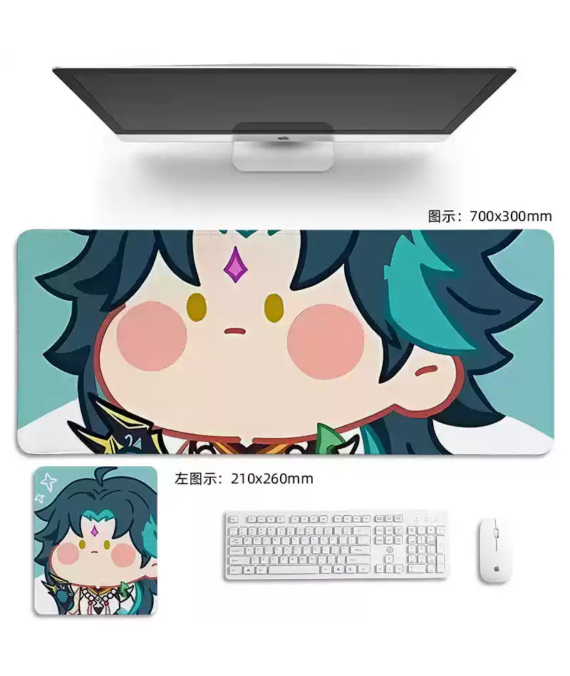 Genshin Cute Characters Mouse Pad Gaming Desk Mat – GenshinFans