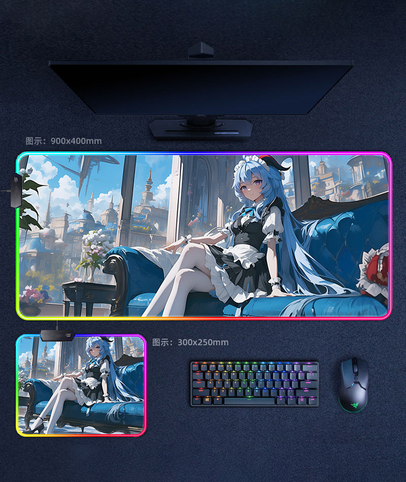 Genshin Ganyu Mouse Pad Gaming Desk Mat – GenshinFans