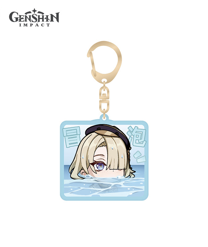 Official Fontaine Chibi Character Expression Keychains – GenshinFans