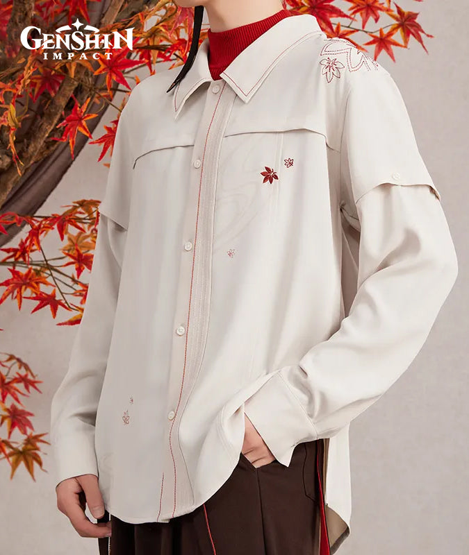 kazuha Official Kaedehara Kazuha Shirt Fashion Genshin Apparel – GenshinFans