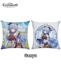 Genshin Liyue Character Throw Pillows: Ganyu, Xiao, Qiqi