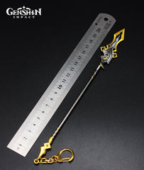 Genshin Impact Zhongli Weapon Keychain Vortex Vanquisher 22cm