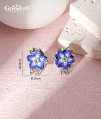 Genshin Impact Artifact Stainless Bloom Ear Stud Earring Jewelry