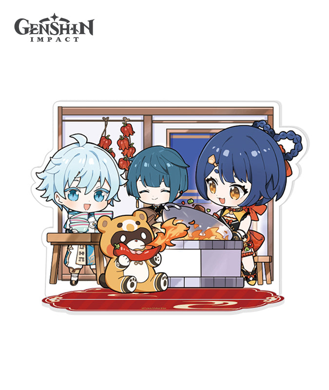 Genshin Lantern Rite Chibi Character Badge & Stand – GenshinFans