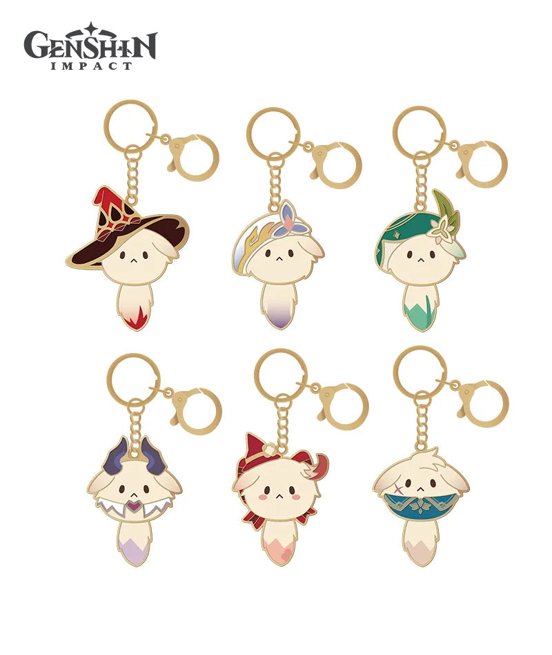 Genshin Impact Tea Party Companion Dodoco Metal Keychain