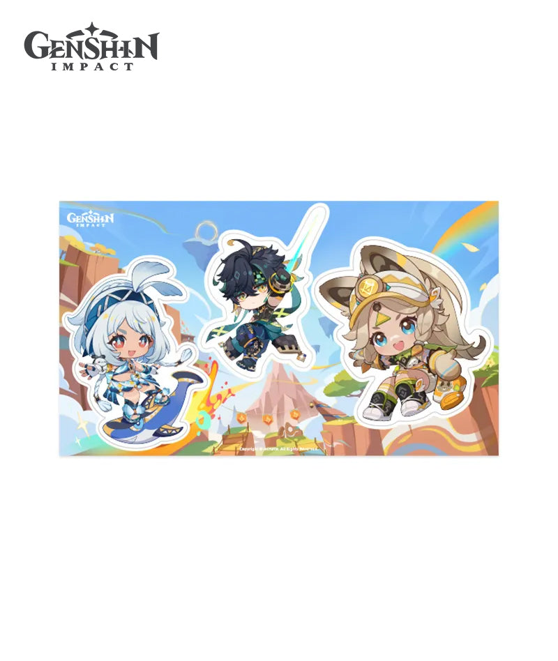 Official Genshin Blaze to Natlan Kinich Chibi Badge