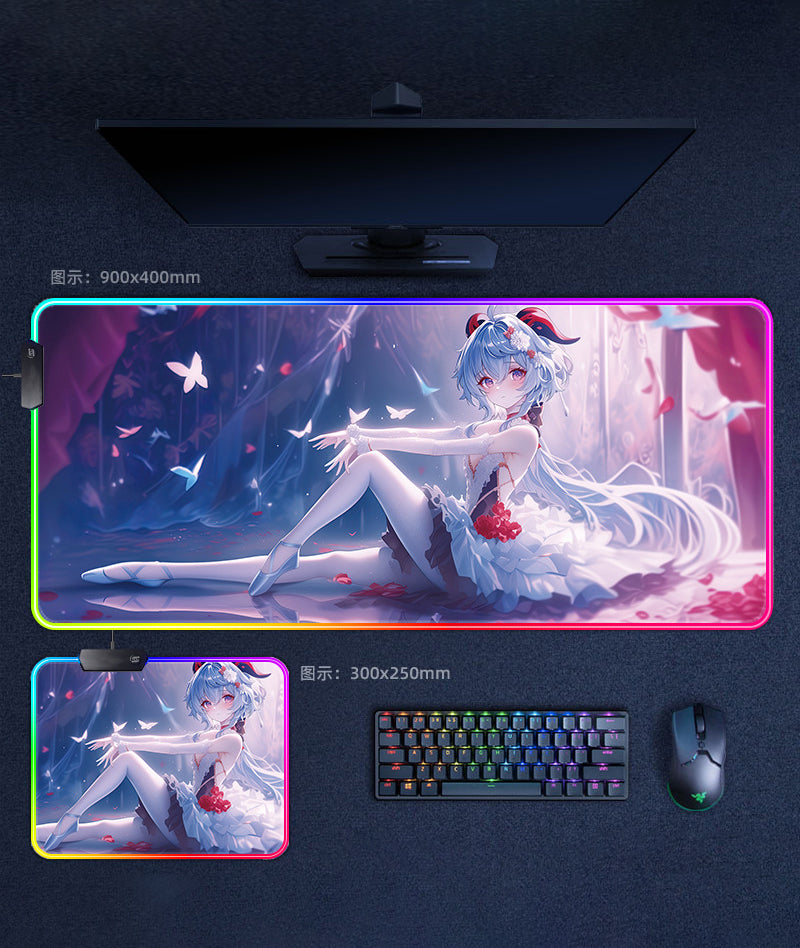 Genshin Ganyu Mouse Pad Gaming Desk Mat – GenshinFans