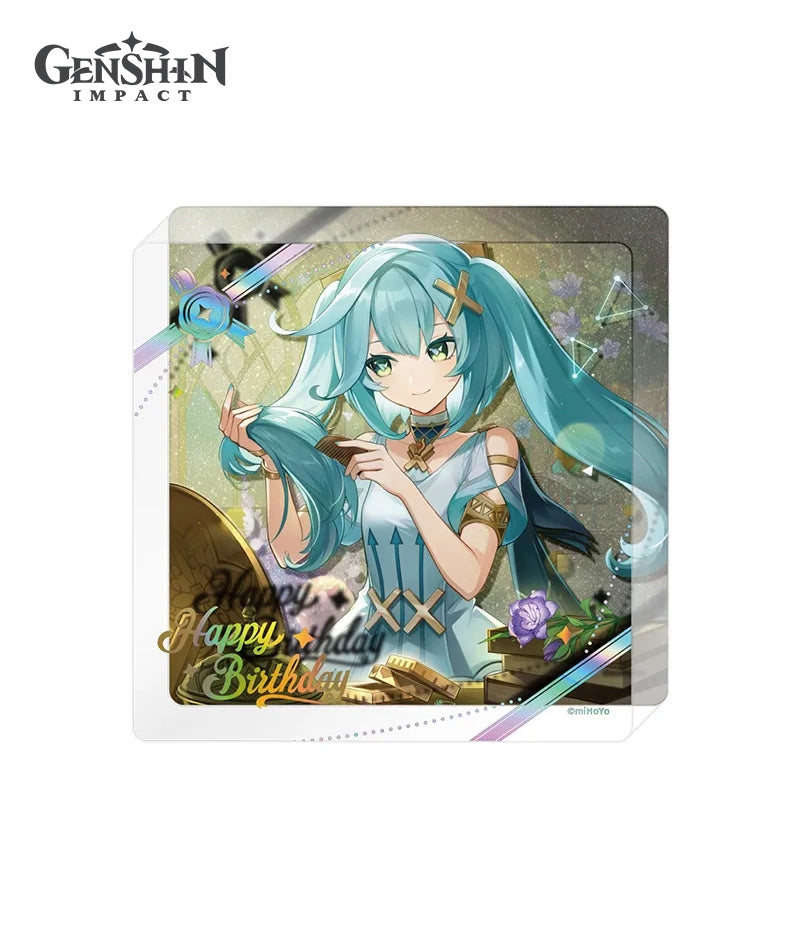 Genshin Character Birthday Acrylic Coaster - Mona – GenshinFans