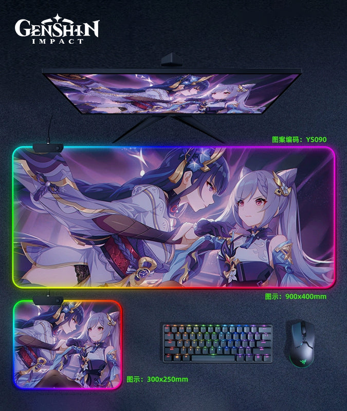 Genshin Impact Zhongli Xiao RGB Mouse Pad – GenshinFans