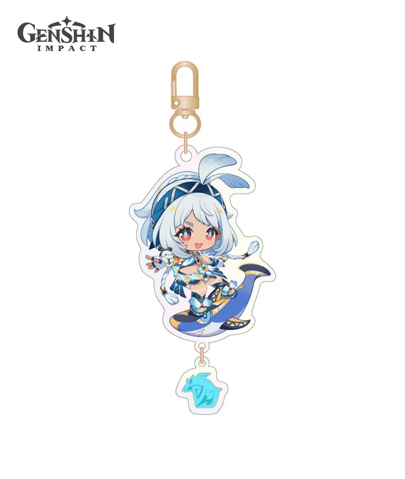 Official Genshin Blaze to Natlan Kinich Chibi Badge