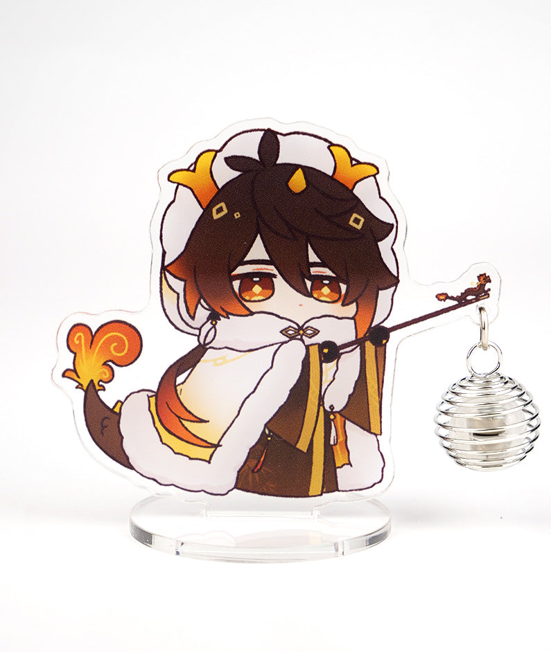 Flins, Scaramouche, Zhongli, Ganyu Chibi Acrylic Stand – GenshinFans