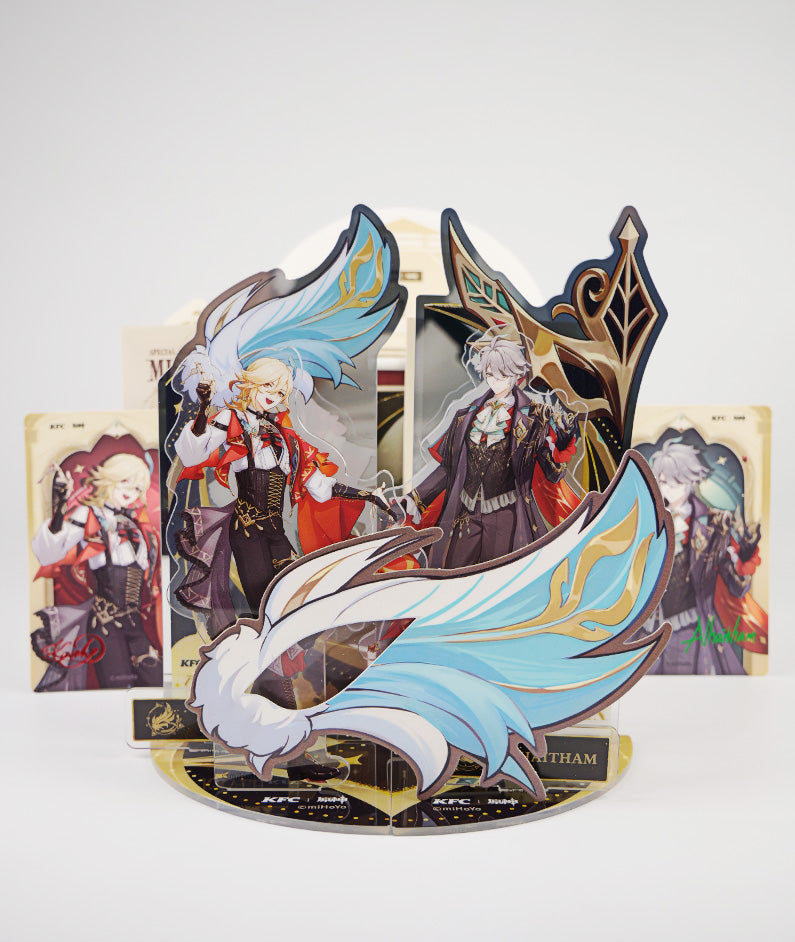 新宿ゲバルト アクスタ Genshin Impact x KFC Kaveh & Alhaitham Collab Merch – GenshinFans