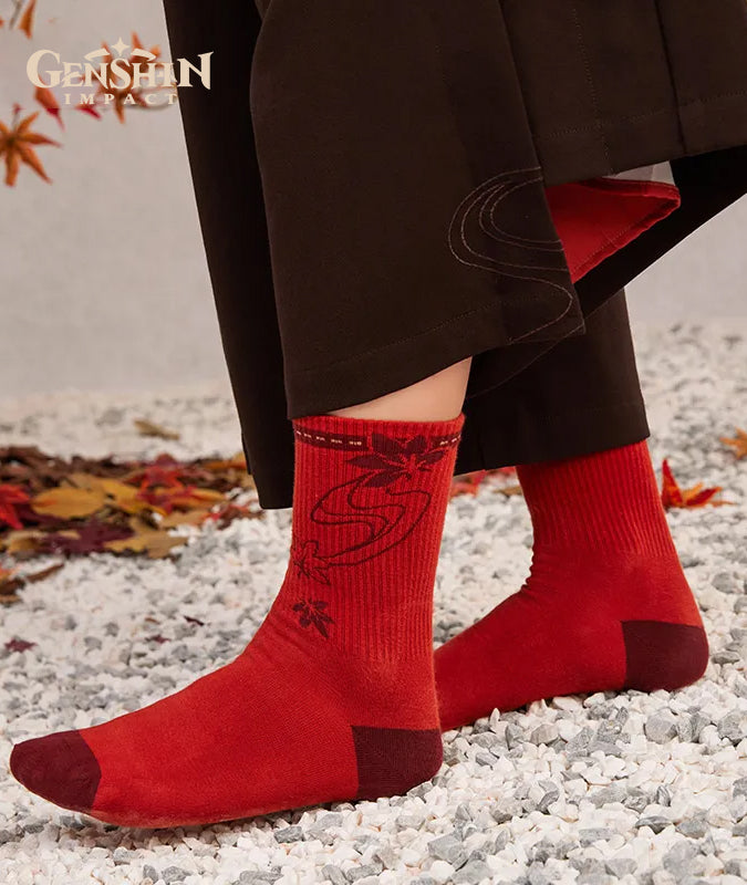 Official Kaedehara Kazuha Impression Mid Calf Socks Set – GenshinFans